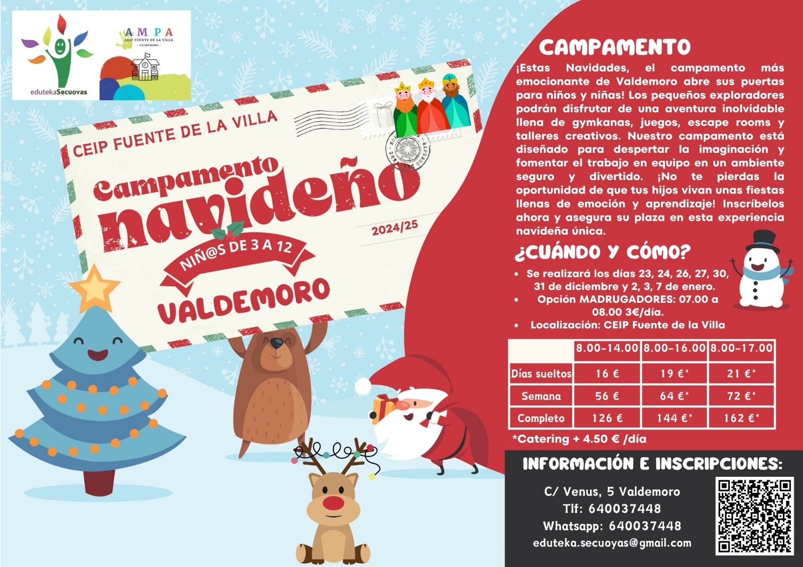 Campamento Navidad cartel